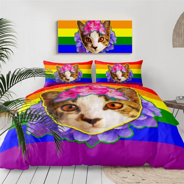 Copripiumino Gatti LGBT