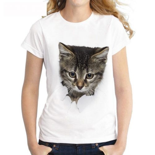 Maglietta Gatto Testa di chat